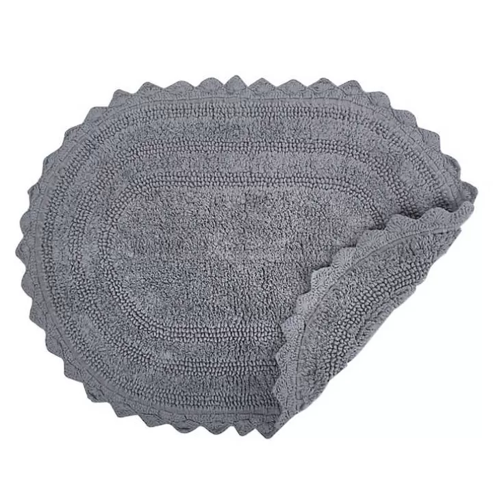 Flash Sale Small Crochet Oval Bath Mat Bathroom Rugs