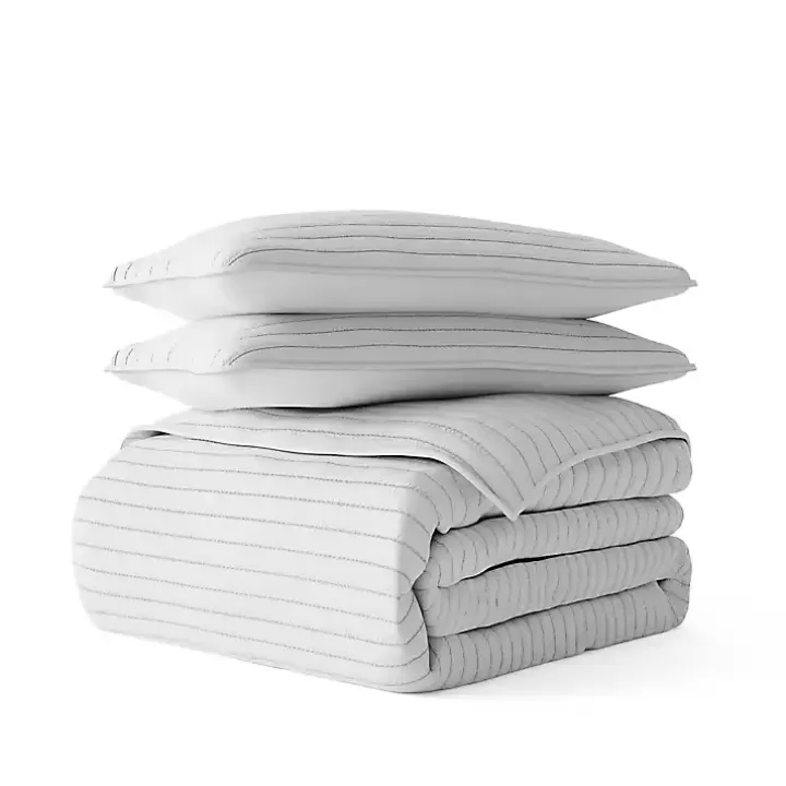 Fashion Stitched Stripes 2-pc. Twin Quilt Set Quilts