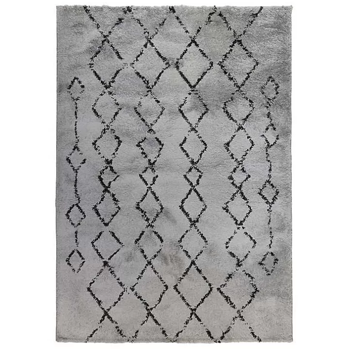 Fashion Striped Diamond Area Rug, 5x8 Area Rugs