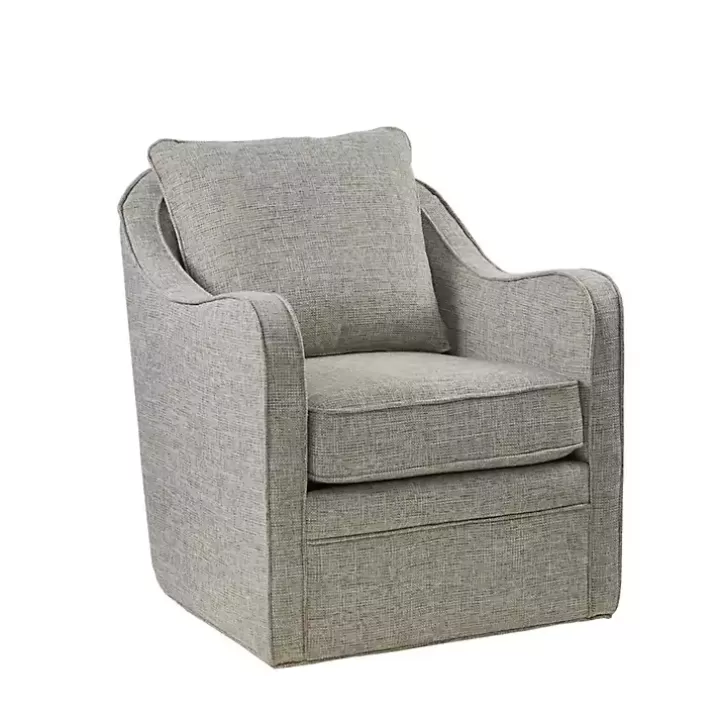 Online Swivel Upholstered Wide Seat Accent Chair Accent Chairs
