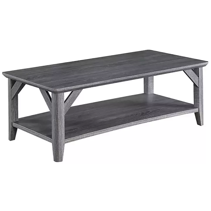 Store Tapered Legs Rustic Coffee Table Coffee Tables