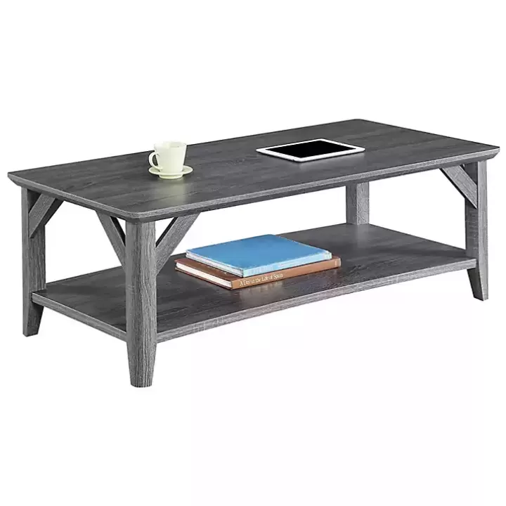 Store Tapered Legs Rustic Coffee Table Coffee Tables