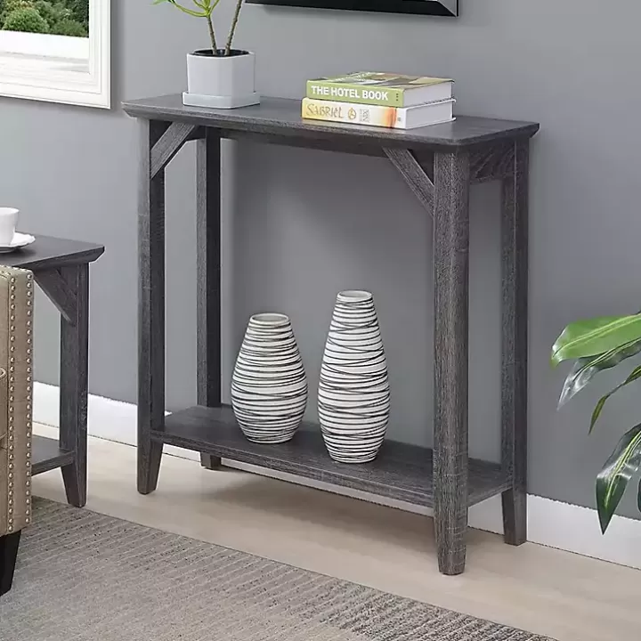 New Tapered Legs Rustic Console Table Console Tables
