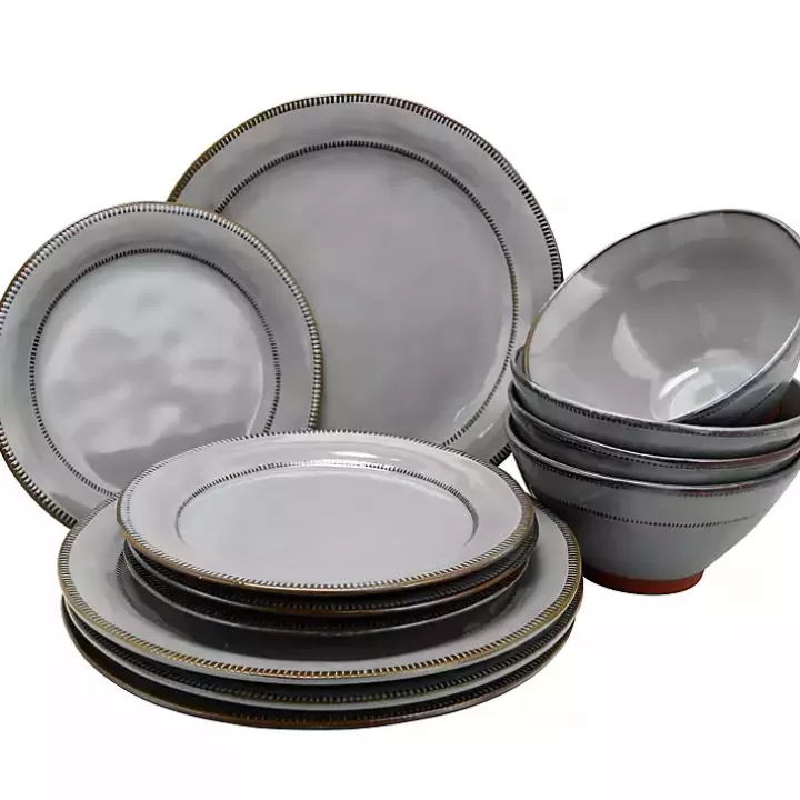 Cheap Terracotta 12-pc. Dinnerware Set Dinnerware