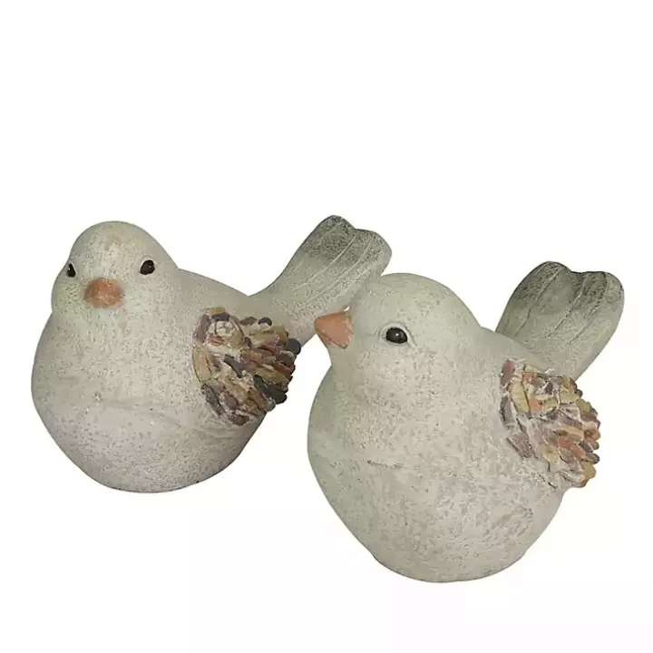 Best Sale Textured Bird Statues, Set of 2 Garden Statues