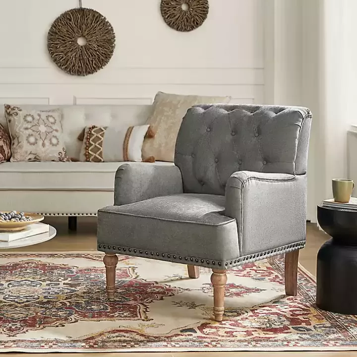 Outlet Tufted Britt Accent Chair Accent Chairs