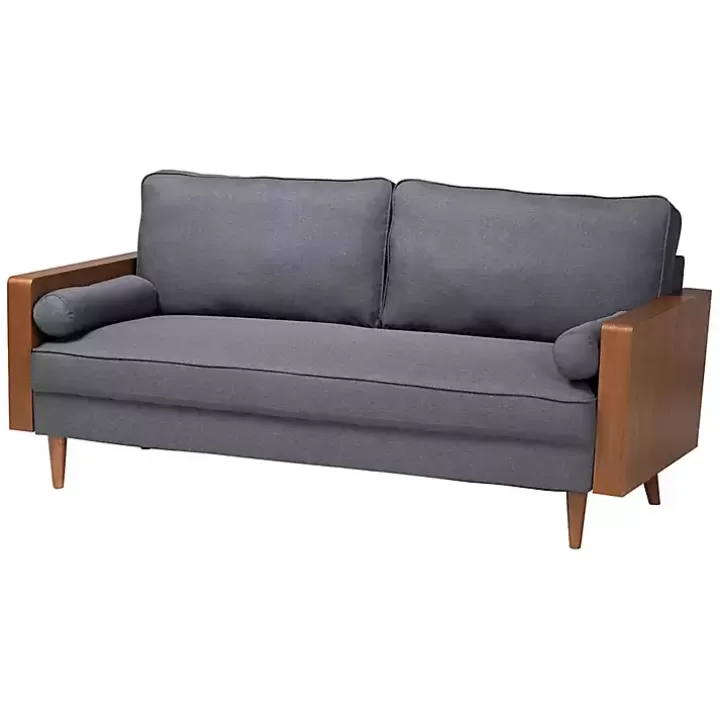 Hot Upholstered Harley Walnut Sofa Sofas & Loveseats