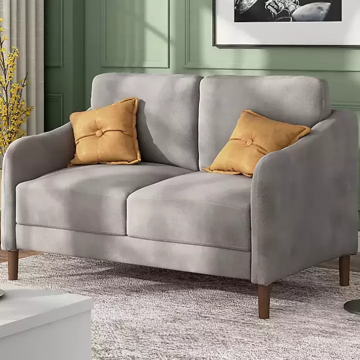 Store Velvet Upholstered Modern Loveseat Sofas & Loveseats