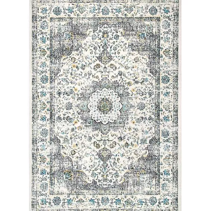 Shop Gray Verona Medallion Area Rug, 5x7 Area Rugs