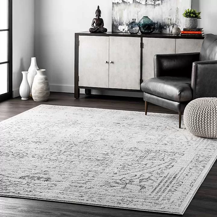 Online Gray Vintage Distressed Area Rug, 12x18 Area Rugs
