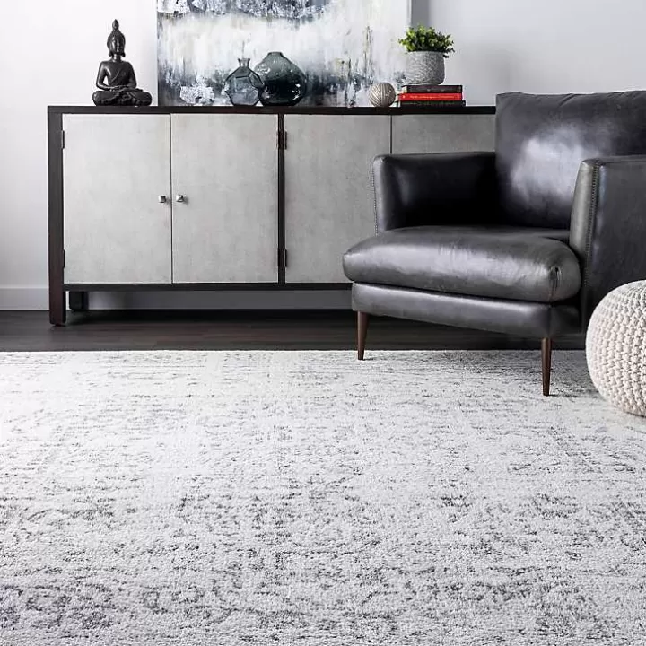 Online Gray Vintage Distressed Area Rug, 12x18 Area Rugs
