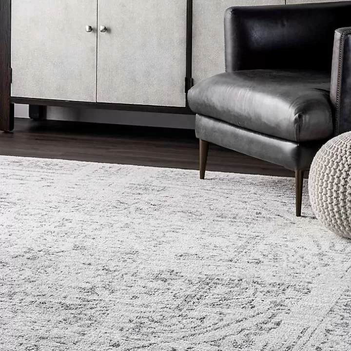 Online Gray Vintage Distressed Area Rug, 12x18 Area Rugs