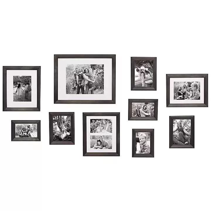 Hot Wood 10-pc. Gallery Wall Picture Frame Set Gallery Wall Frames