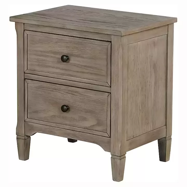 Online Graywash Wood 2-Drawer Lyla Nightstand Nightstands