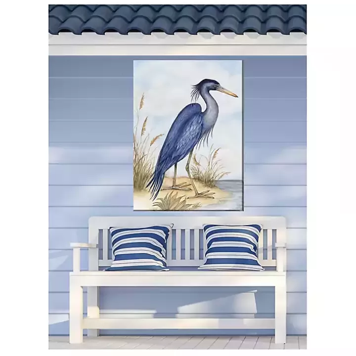 Cheap Great Heron Outdoor Canvas Art Print Outdoor Wall Decor