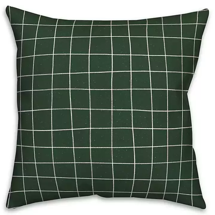 Best Sale & White Grid Indoor/Outdoor Pillow Outdoor Cushions & Pillows