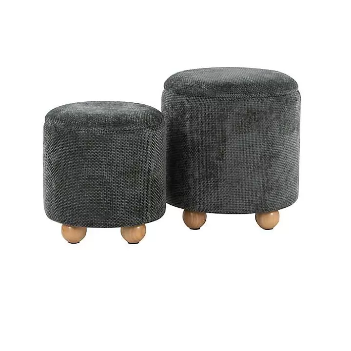 Fashion Bacci Nesting Ottomans, Set of 2 Benches & Ottomans