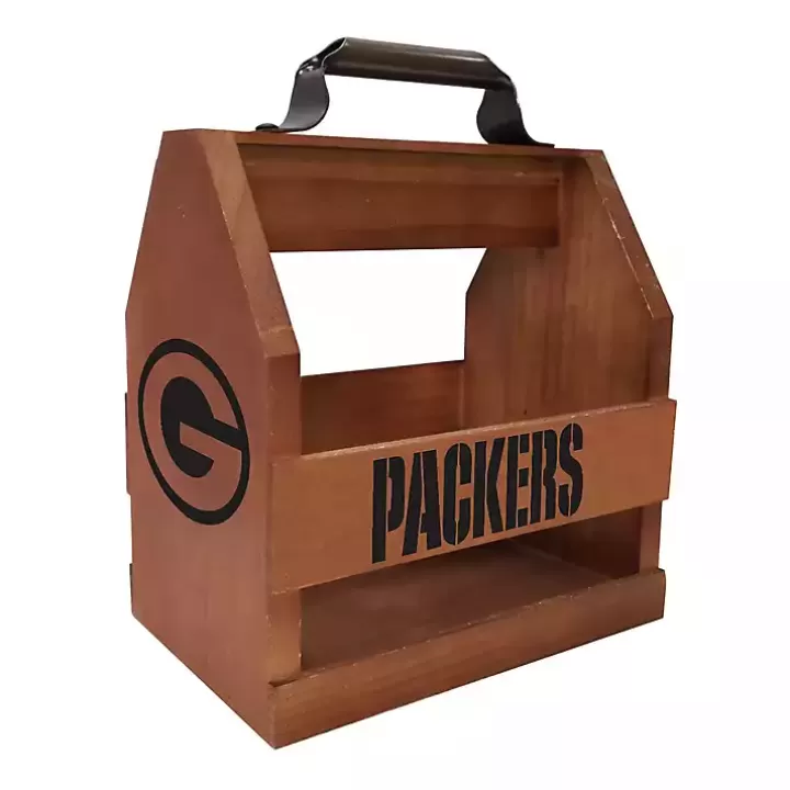 Hot Green Bay Packers Wooden Condiment Caddy Outdoor Dining