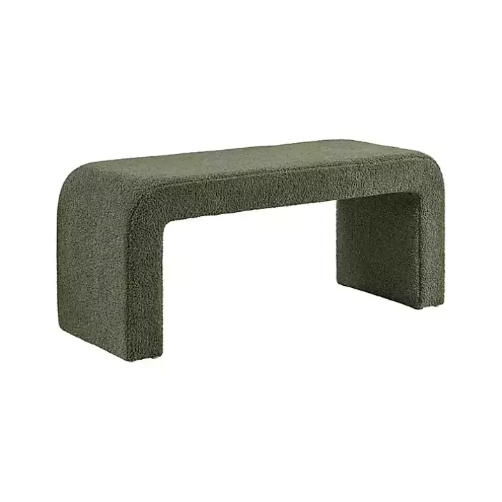 Hot Boucle Waterfall Bench Benches & Ottomans