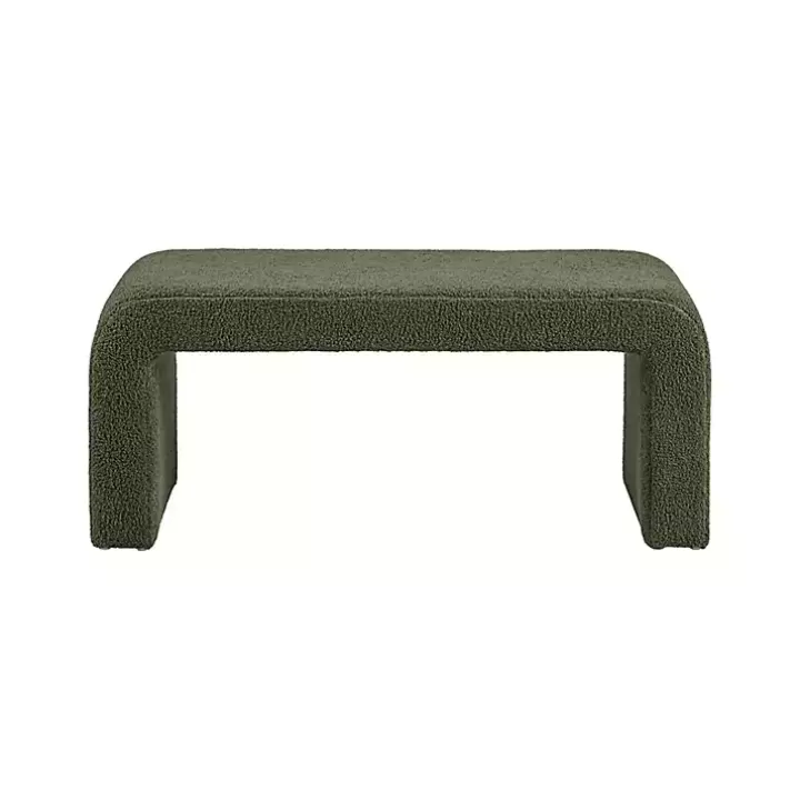 Hot Boucle Waterfall Bench Benches & Ottomans