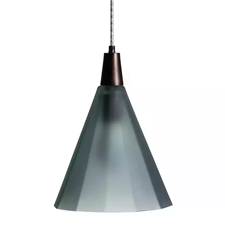 Online Bronze Glass Ombre Wide Taper Pendant Lamp Chandeliers & Pendant Lighting