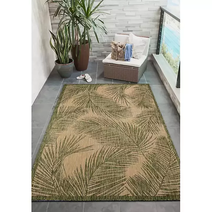 Sale Cabo Palm Indoor Outdoor Area Rug, 8x10 Outdoor Rugs