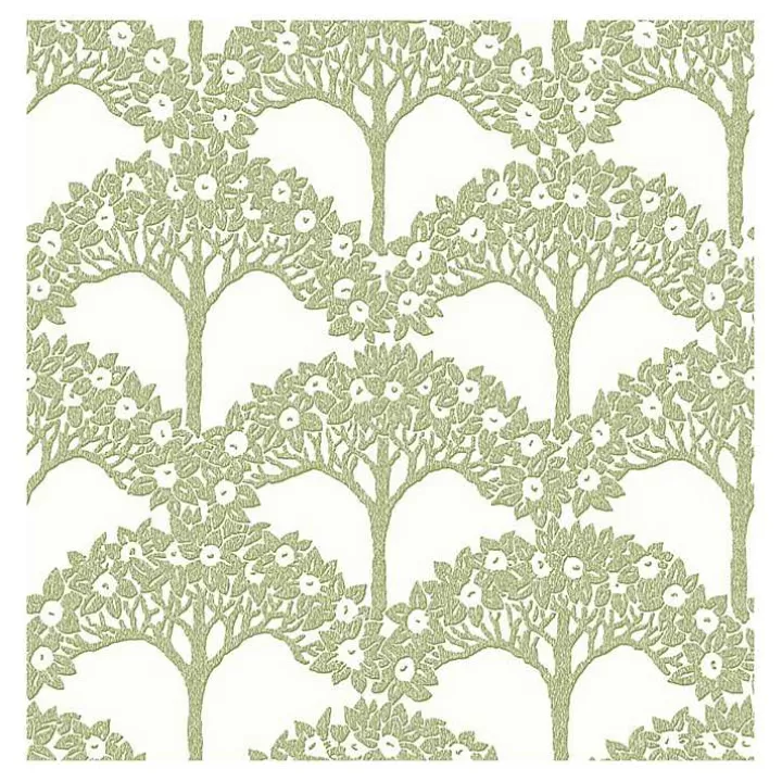 Clearance Green Flowering Trees Peel & Stick Wallpaper Wall Murals & Wallpaper