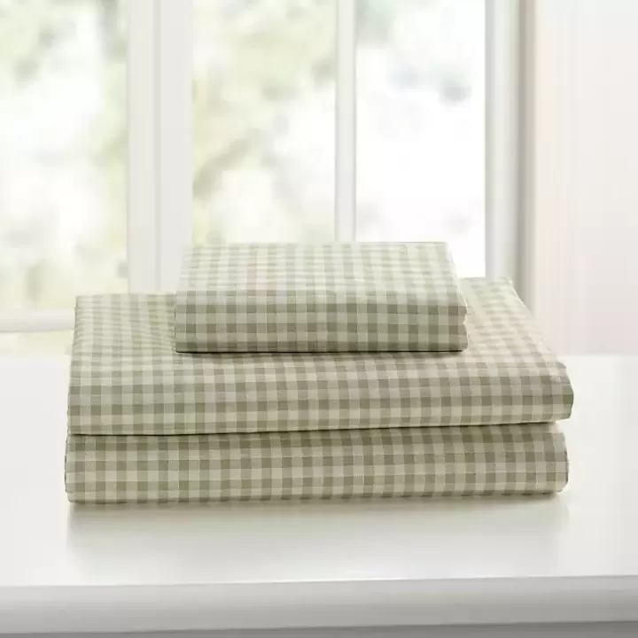 Online Gingham 3-pc. Full Sheet Set Bed Sheets