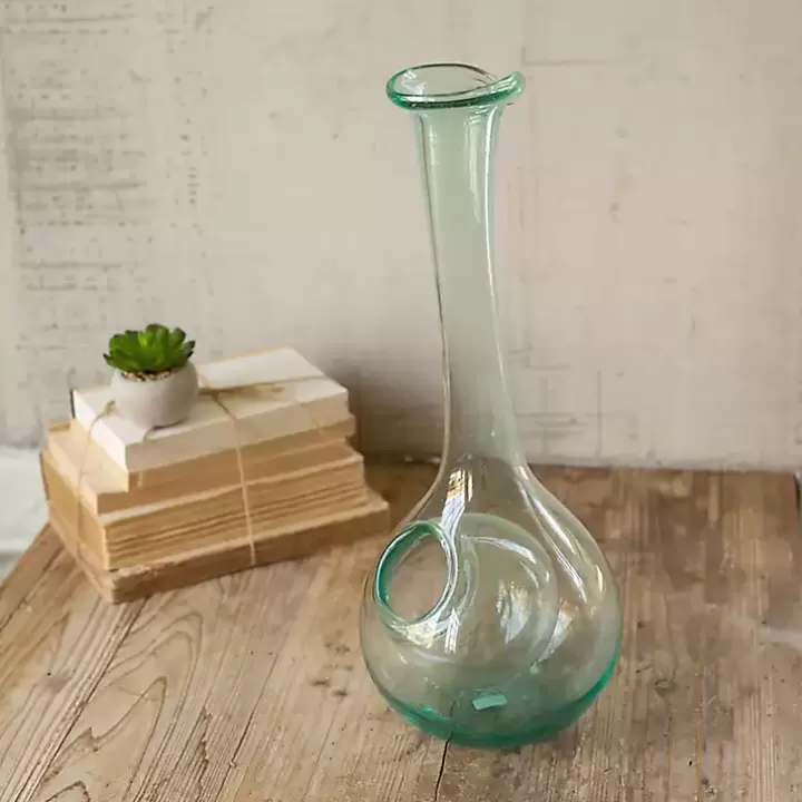 Shop Glass Wine Decanter with Ice Pocket Barware