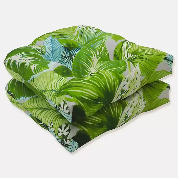 New Jungle Outdoor Seat Cushions, Set of 2 Outdoor Cushions & Pillows