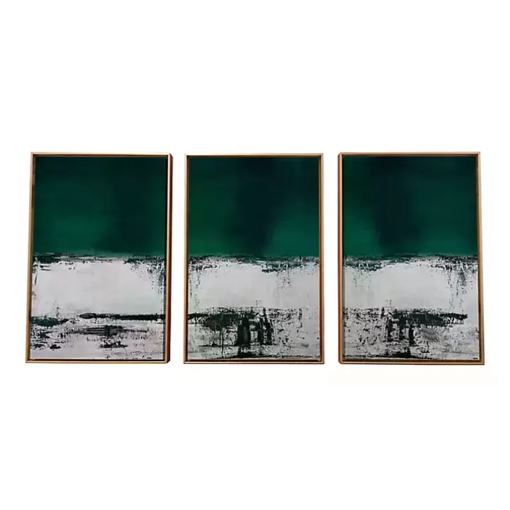 New Green Malachite Canvas Art Prints, Set of 3 Canvas Art