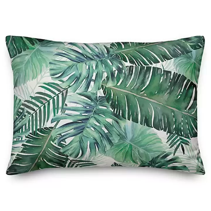 Clearance Palm Outdoor Accent Pillow Outdoor Cushions & Pillows