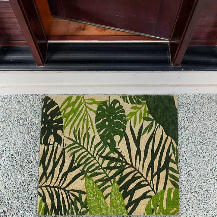 Outlet Tropical Fronds Doormat Doormats