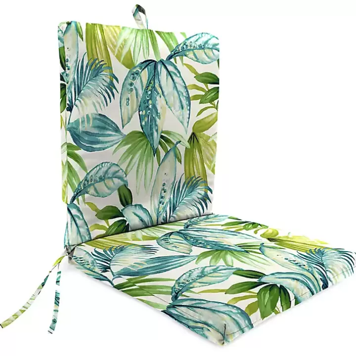 Fashion Green Tropics Outdoor Dining Chair Cushion Outdoor Cushions & Pillows