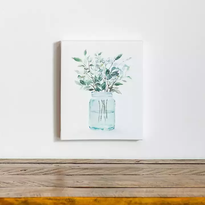 Shop Greenery Bottle II Canvas Art Print Canvas Art