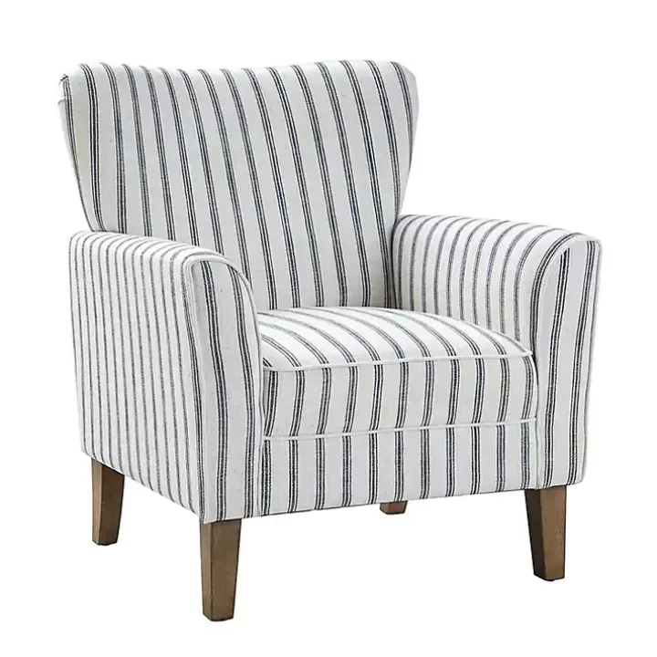 Flash Sale Gustaf Navy Striped Armchair Accent Chairs