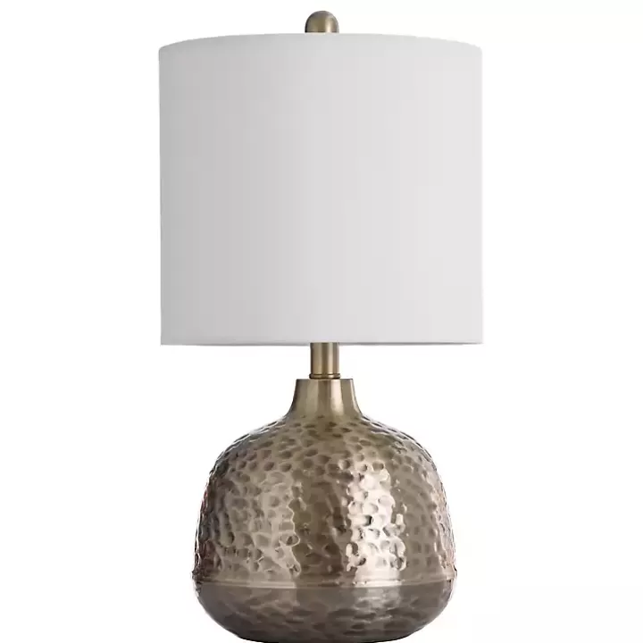 Sale Hammered Brass Accent Table Lamp Table Lamps