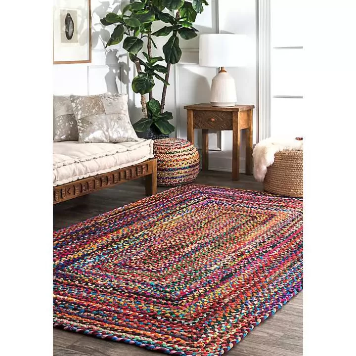 Outlet Hand Braided Tammara Area Rug, 8x10 Area Rugs