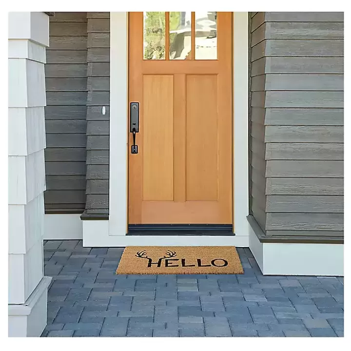 Clearance Hello Antlers Doormat Doormats