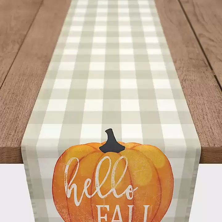 Store Hello Fall Buffalo Check Table Runner Table Linens