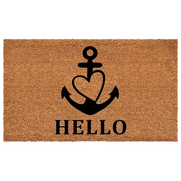 New Hello Heart Anchor Doormat Doormats