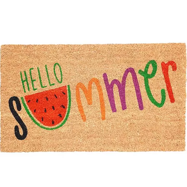 Cheap Hello Summer Watermelon Doormat Doormats