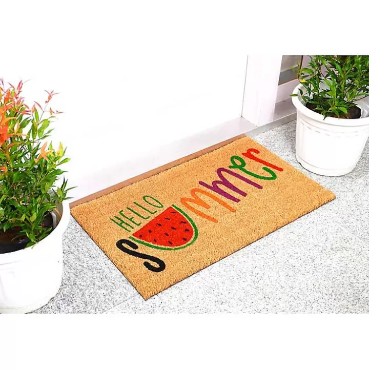 Cheap Hello Summer Watermelon Doormat Doormats