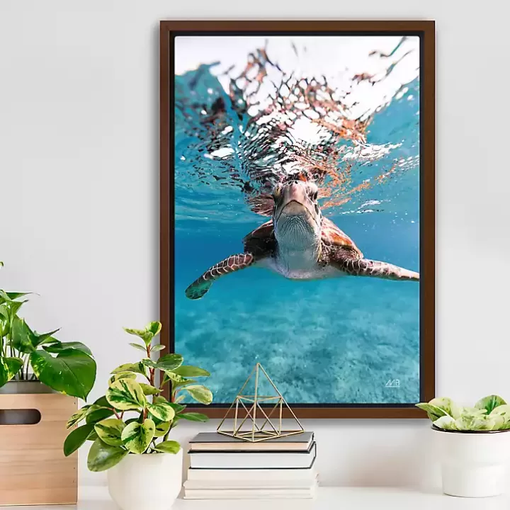 Flash Sale Hello Turtle Framed Canvas Art Print Canvas Art