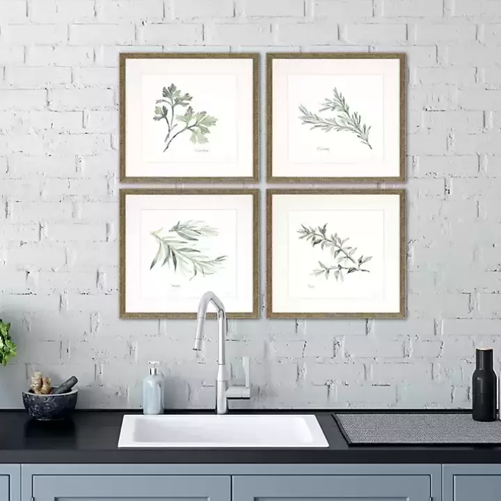 Sale Herbs 4-pc. Gold Framed Art Print Set Framed Art