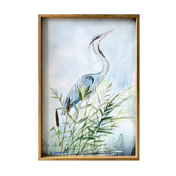 Outlet Heron Wood Framed Canvas Art Print Canvas Art