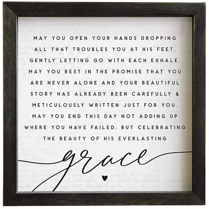 Outlet His Everlasting Grace Wall Plaque Wall Quotes & Signs