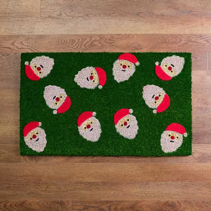 Cheap Holly Santa Christmas Doormat Doormats