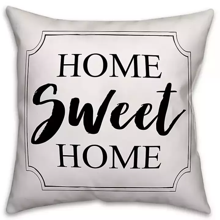 Discount Home Sweet Home Outdoor Pillow Outdoor Cushions & Pillows