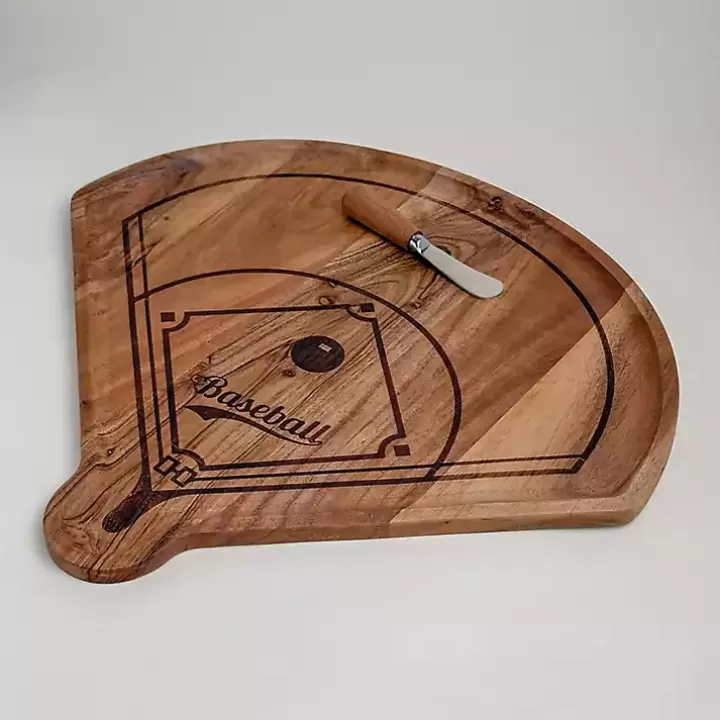 Discount Homeplate Shaped Acacia Wood Serving Board Serving & Entertaining